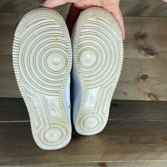 Nike Air Force one Mens size 8 shoes white leather hightop sneakers🖤🖤 - Picture 7 of 7